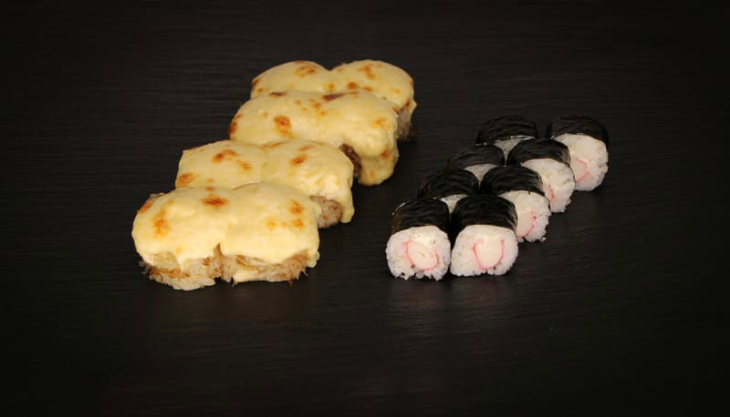 608. Bonito Hot Cheese Roll + Suri Cheese Maki