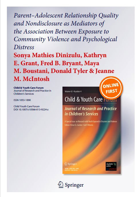 Parent-child attachment and nondisclosure as mediators of the effects of exposure to community violence on psychological distress.