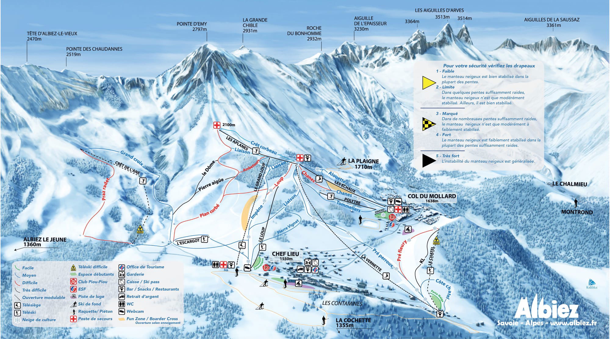 Plan des pistes