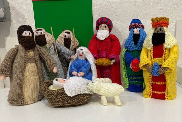 Nativity Scene raising funds