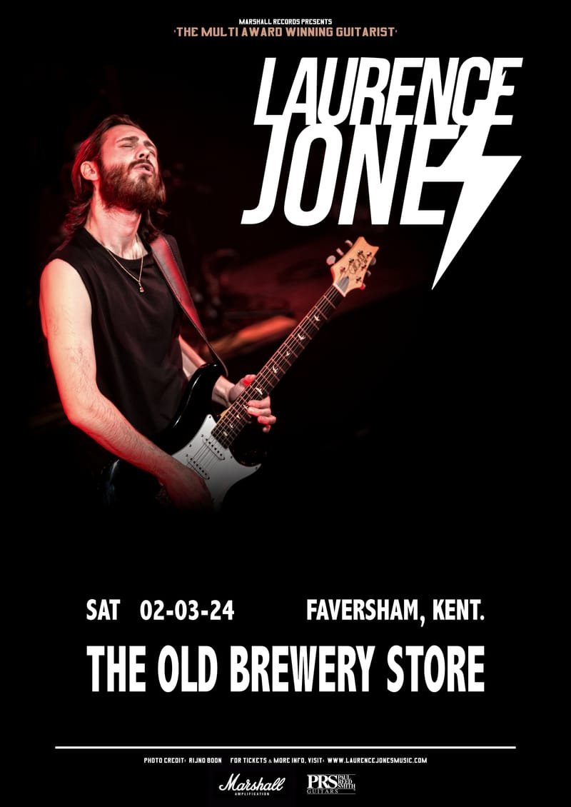 LAURENCE JONES LIVE AT THE OLD BREWERY STORE, FAVERSHAM