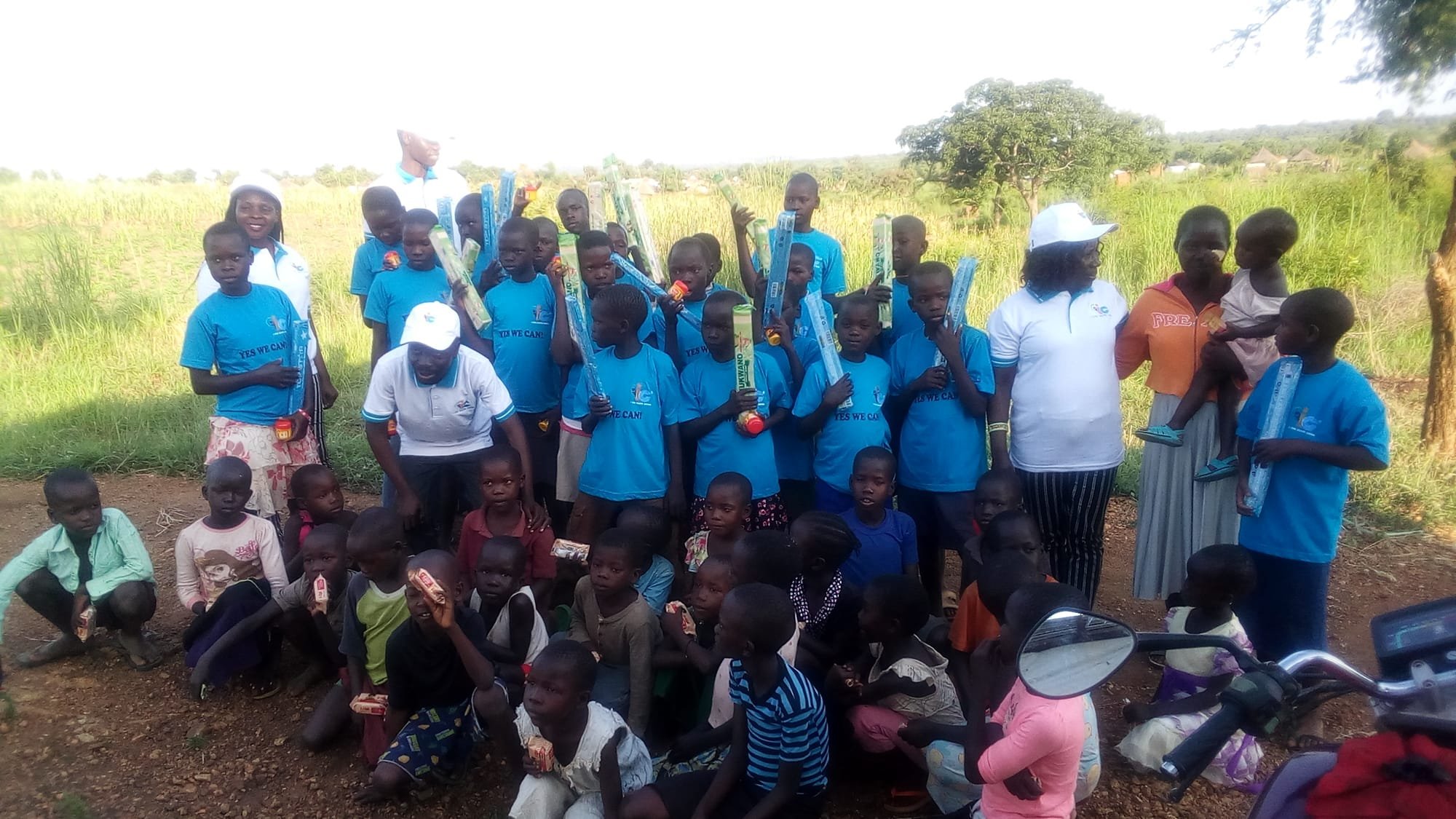 Apostle Grace donate Soap, Body Lotion and Drinks to I CAN children