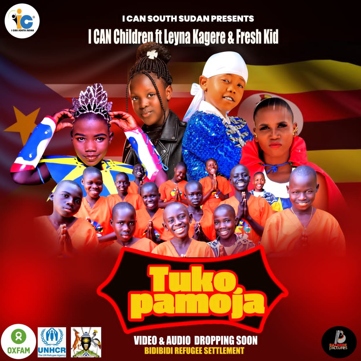 TUKO PAMOJA (WE ARE ONE) ALBUM LAUNCH Refugee Children from Bidibidi Refugee Settlement … featuringLeynaKagere, and Fresh Kid
