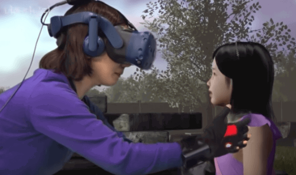 מציאות מדומה מפגישה מחדש אם עם בתה המנוחה