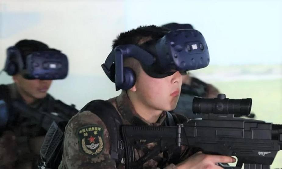China makes use of virtual reality technology to better training.
