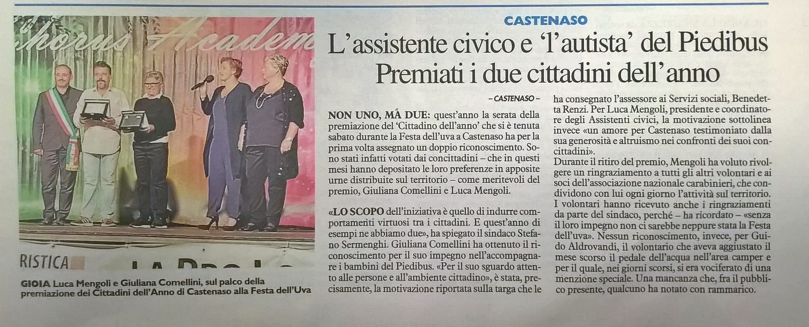 Cittadino dell'anno 2017