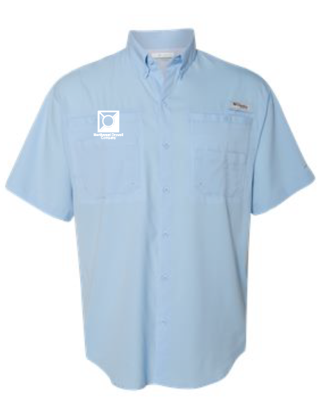 Columbia Men's Cool Grey PFG Tamiami II Short-Sleeve Shirt
