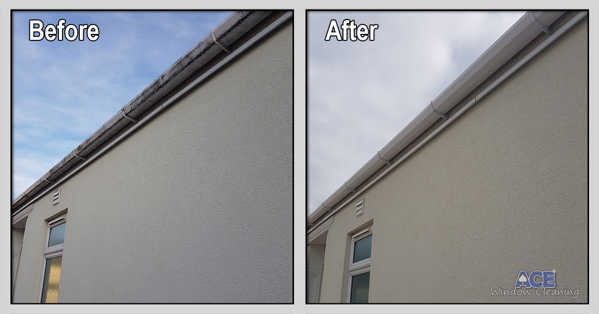 External gutter cleaning