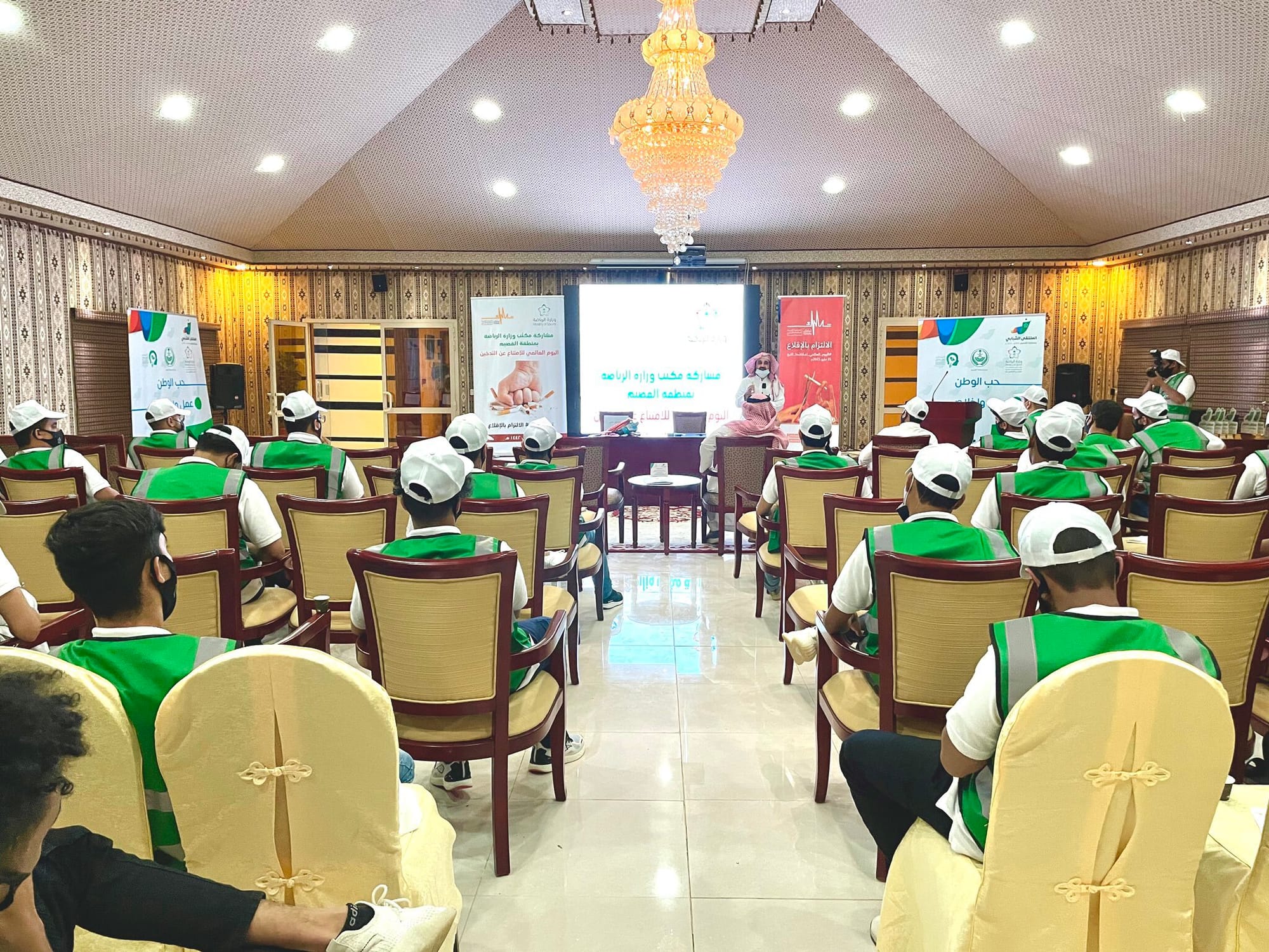 ختام فعالياتنا في اليوم العالمي لمكافحة التبغ في أكاديمية  الجفن بالتنسيق مع وزارة الرياضة