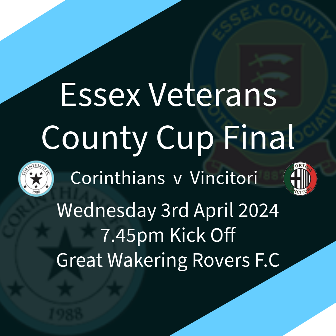 Essex County Cup Final for the Vets 1st