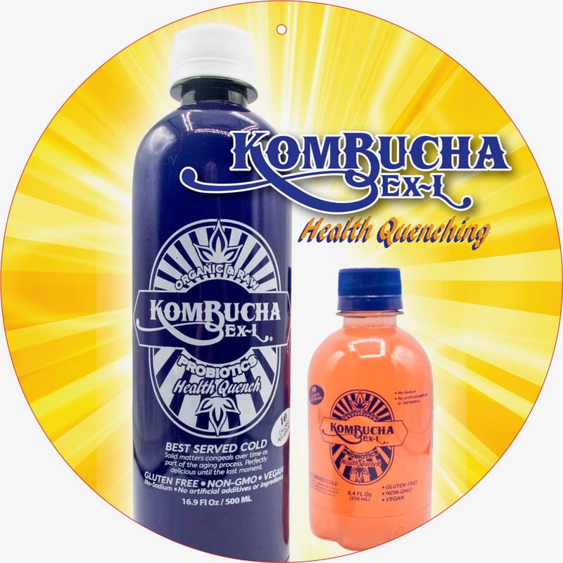 Large and Small Size drink Kombucha Ex L