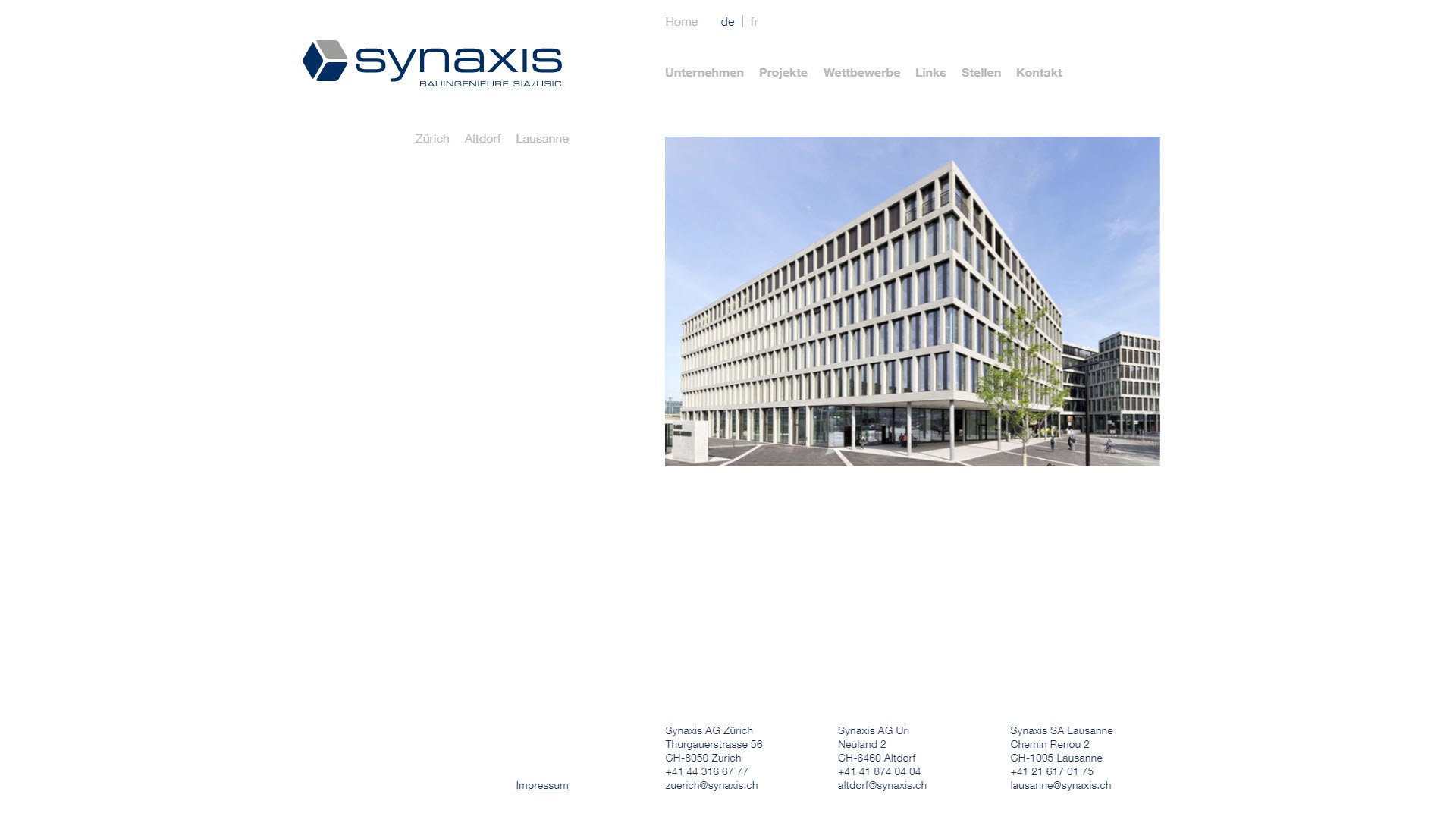 SYNAXIS AG