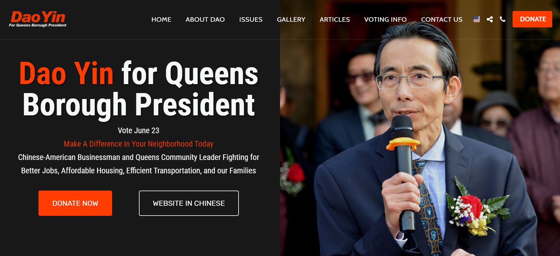 Dao Yin for Queens Borough President