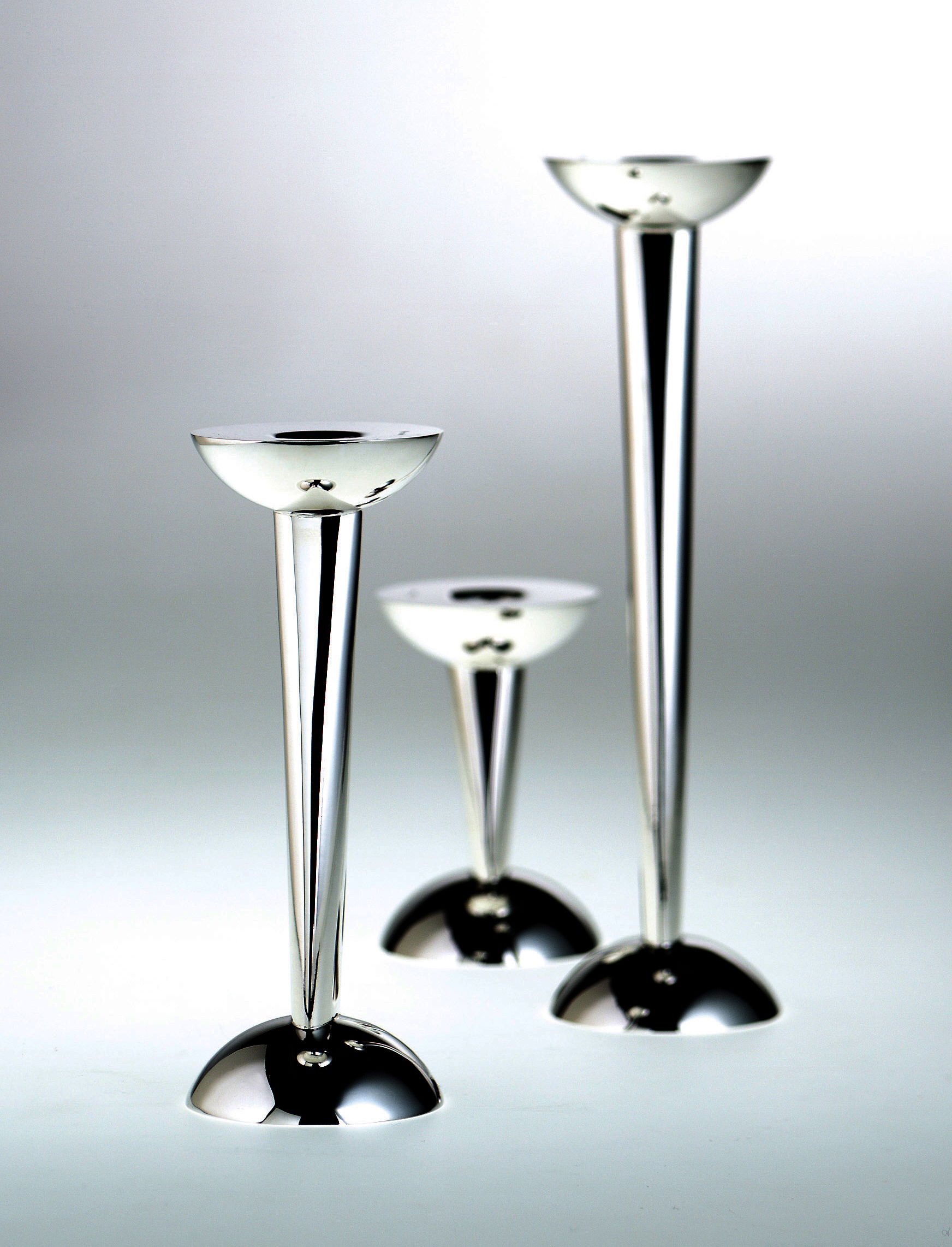 Antipodi silver candlesticks from De Vecchi