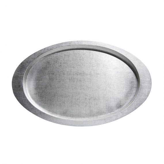 Textured silver serving tray
