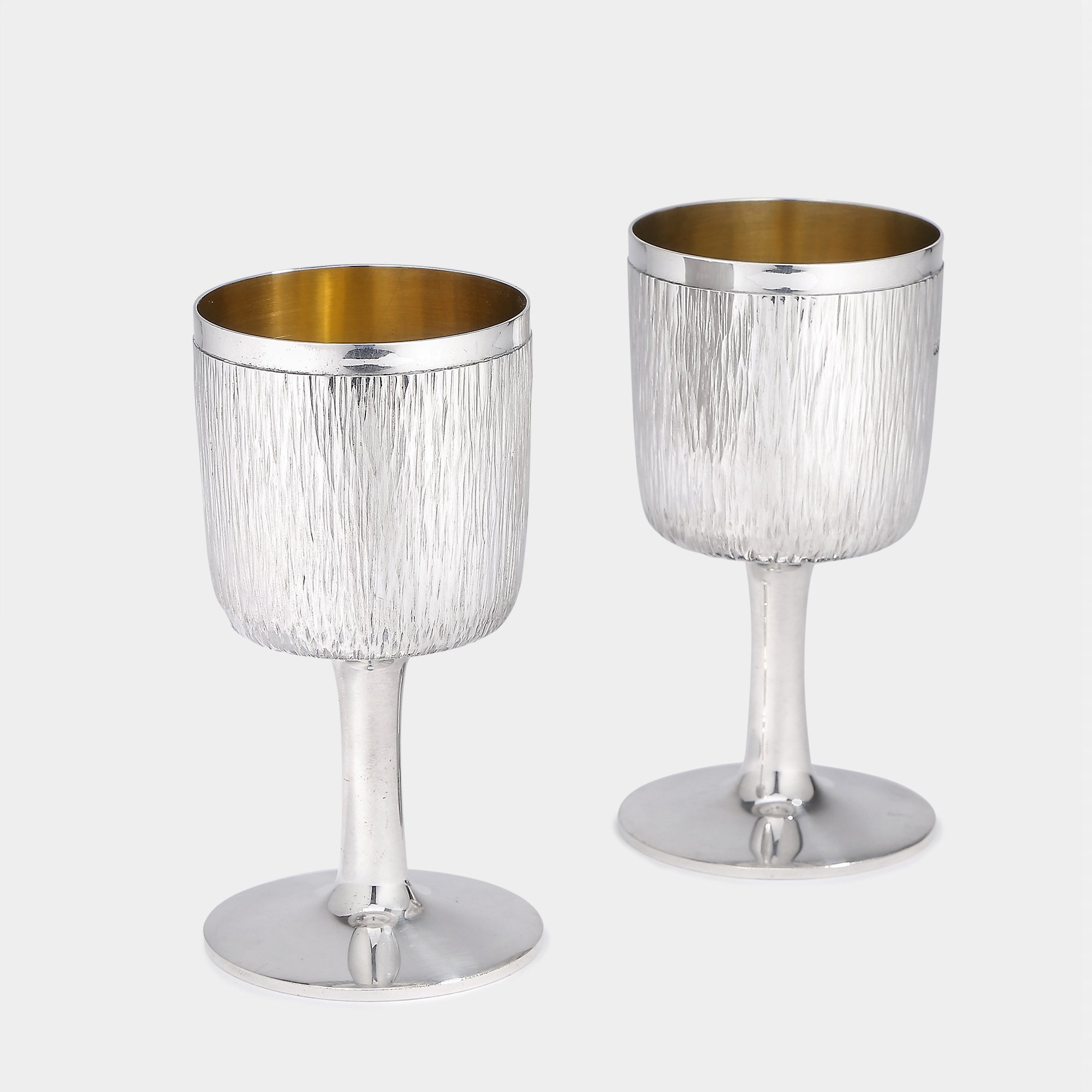 Mid-century silver goblets