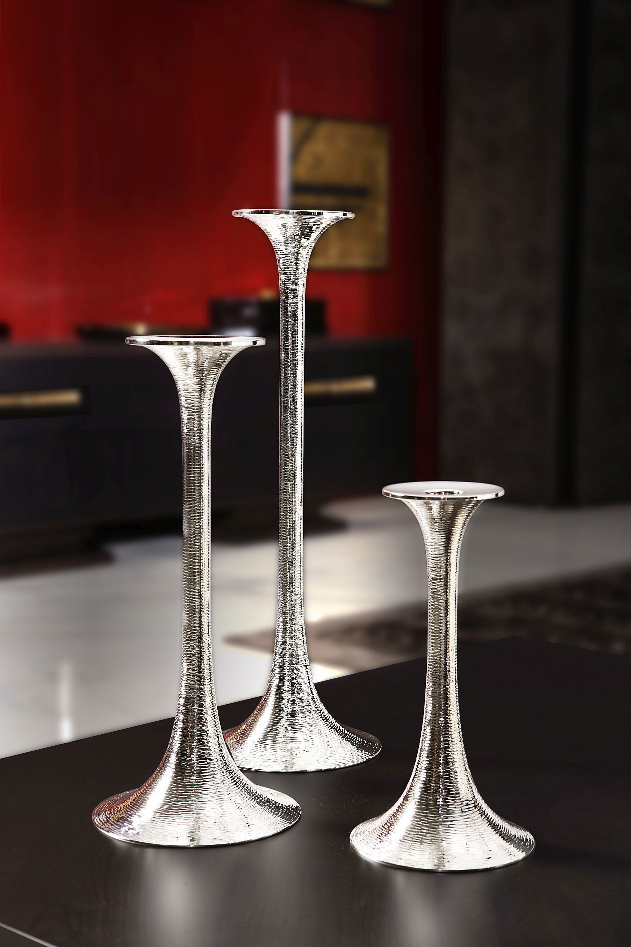 Silver candlesticks