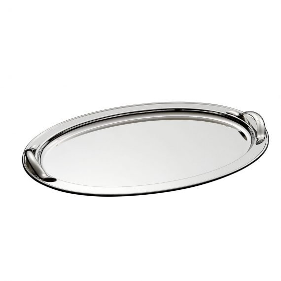 Silver-plated serving tray