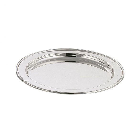 Silver drinks serving tray