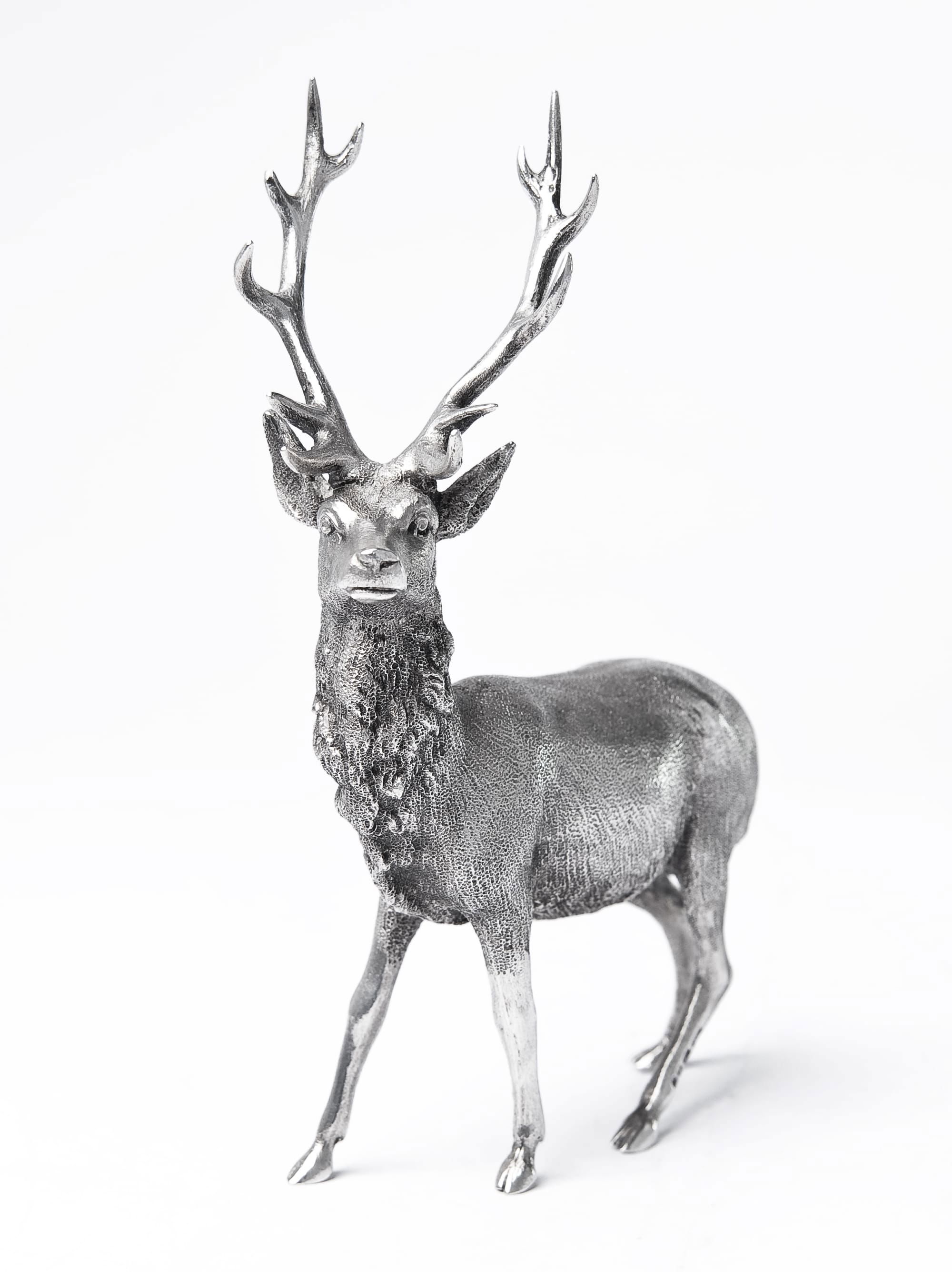 Silver model stag