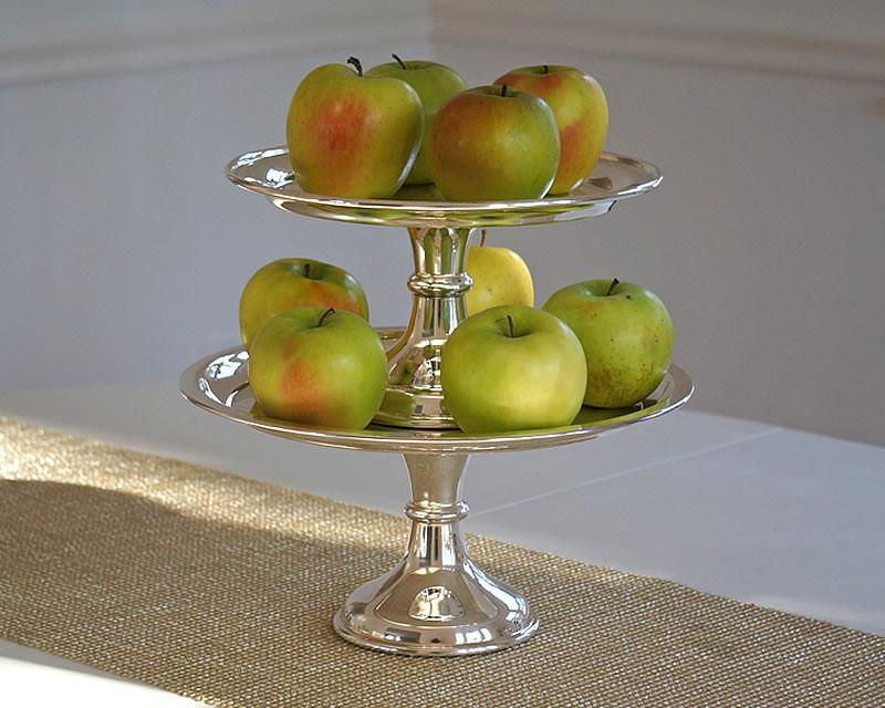 Silver-plated dessert stands