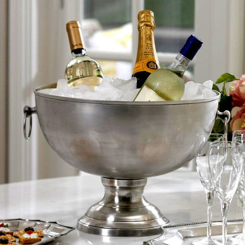 Silver-plated wine cooler