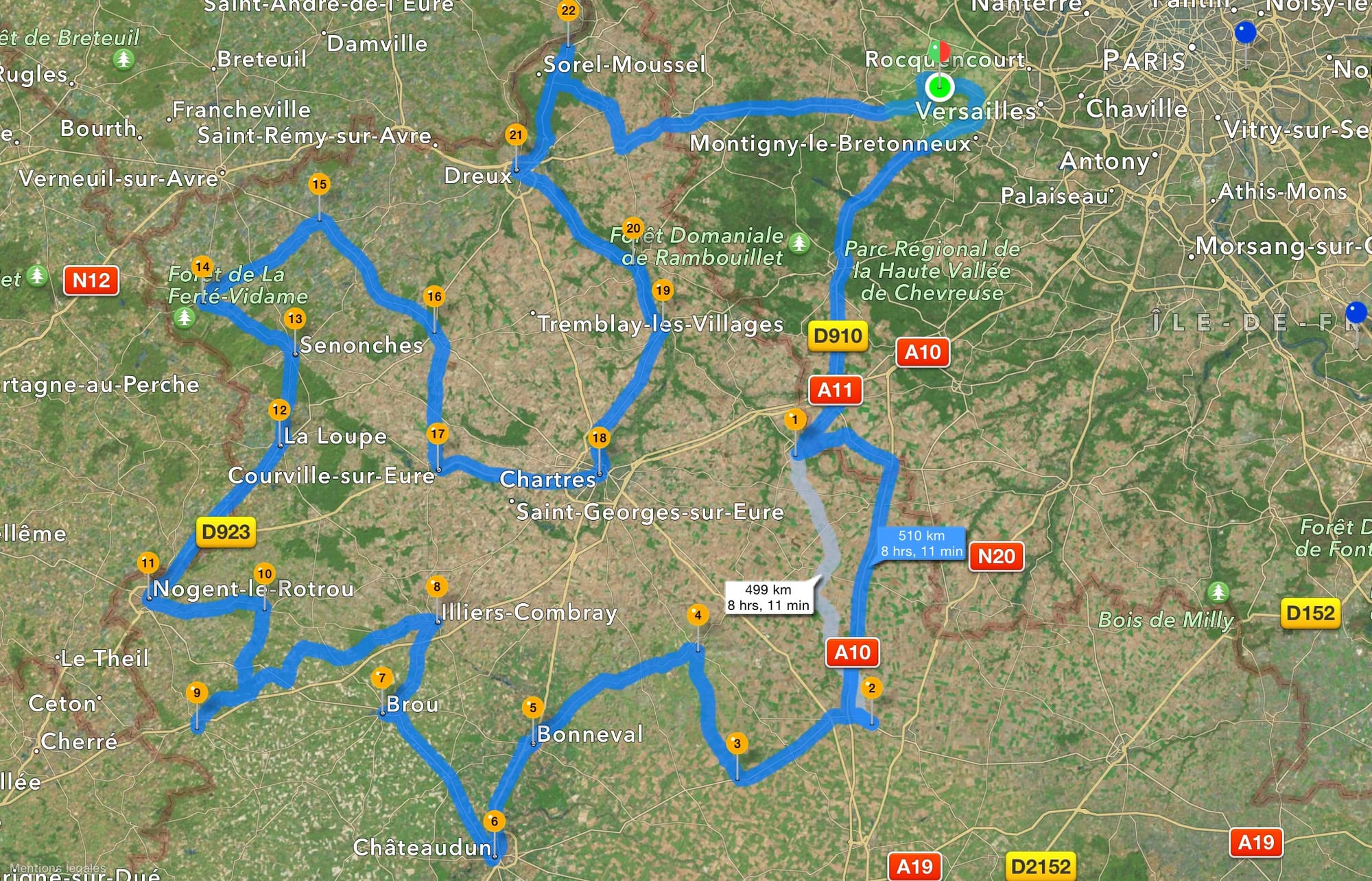 Liste des secteurs desservis