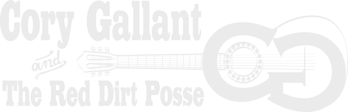 Cory Gallant & The Red Dirt Posse - white logo
