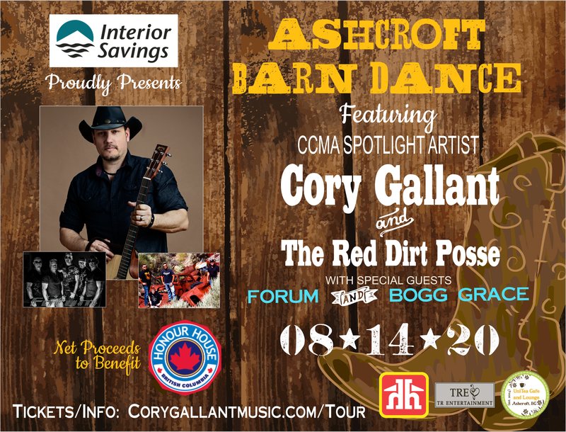 *POSTPONED* Ashcroft Barn Dance featuring Cory Gallant presented by Interior Savings Credit Union