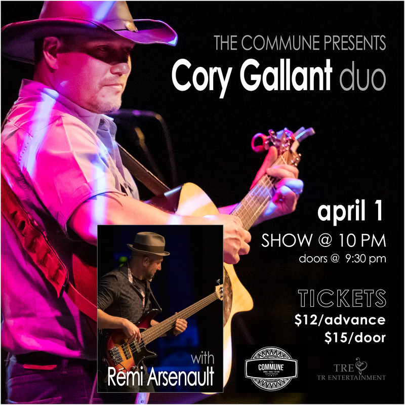 POSTPONED - Cory Gallant with Remi Arsenault at The Commune