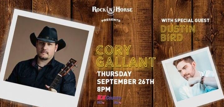 Cory Gallant & The Red Dirt Posse at the Rock n Horse with special guest Dustin Bird