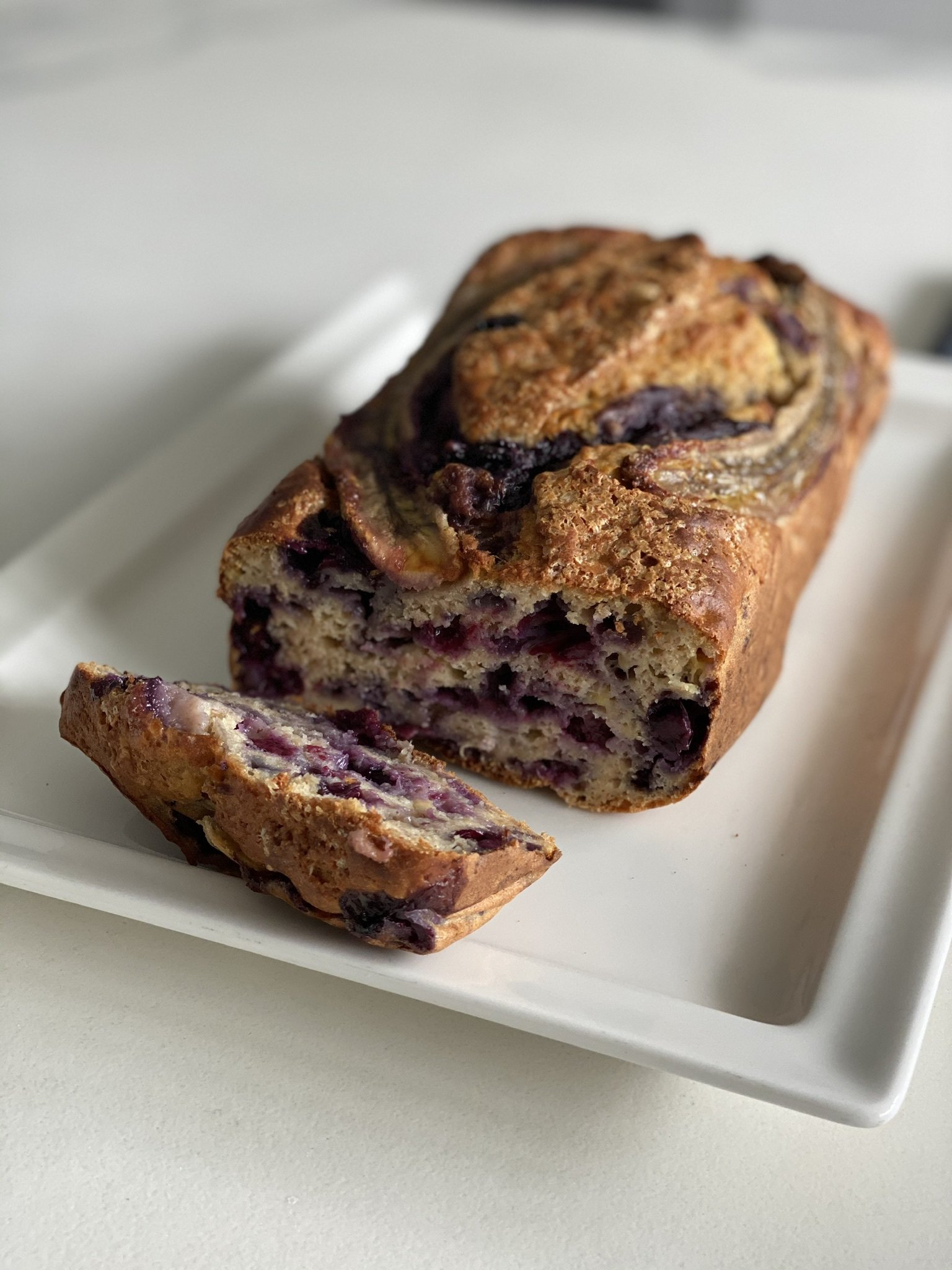 Banana bread with Blueberries