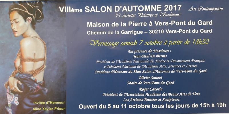 VIII ème salon d'automne 2017 Vers Pont du Gard