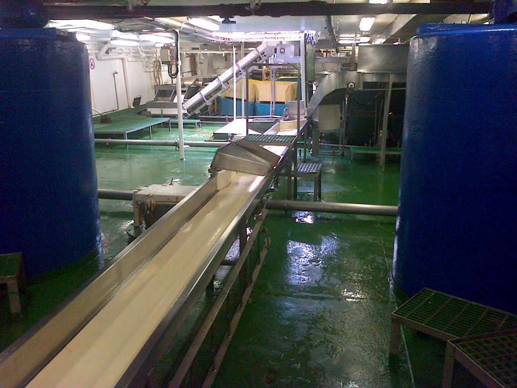 Trawler factory deck