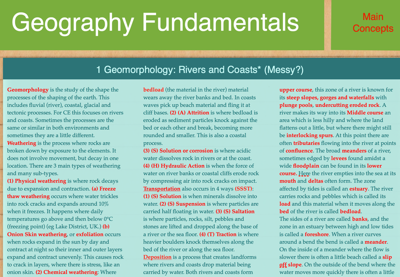 Geography Fundamentals Subject Summary