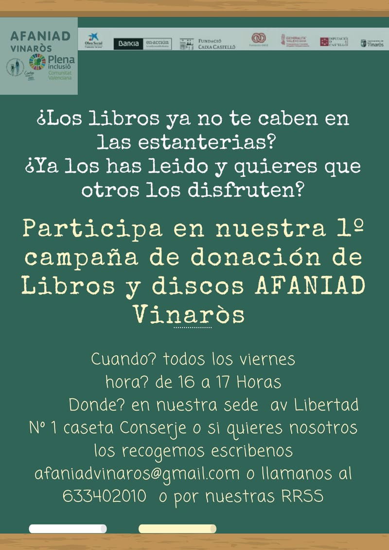 1ª Jornada de donación de Libros y discos