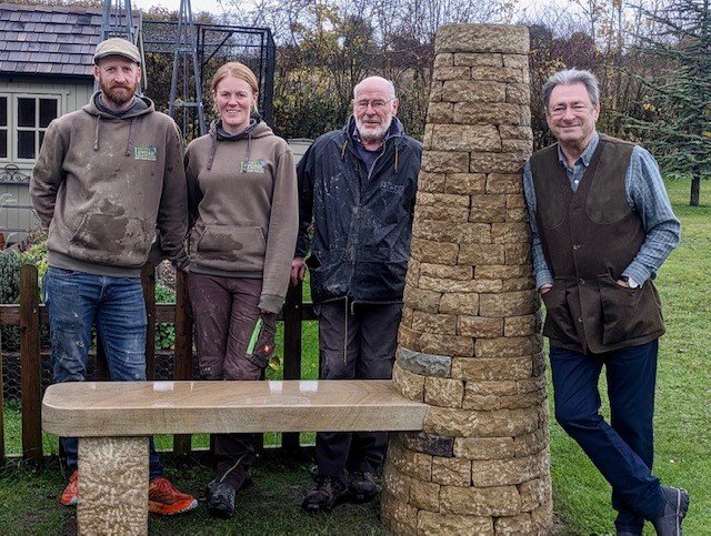 Cairn Bench for Alan Titchmarsh