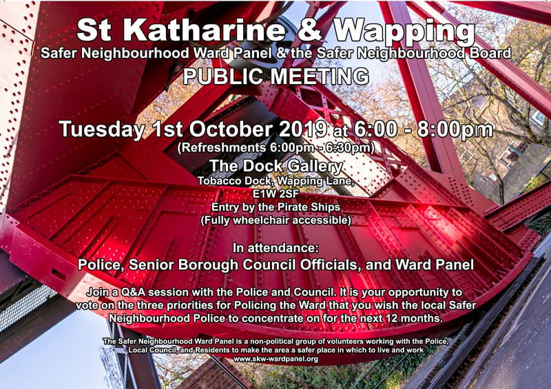 St Katharine and Wapping Ward Panel Public Meeting