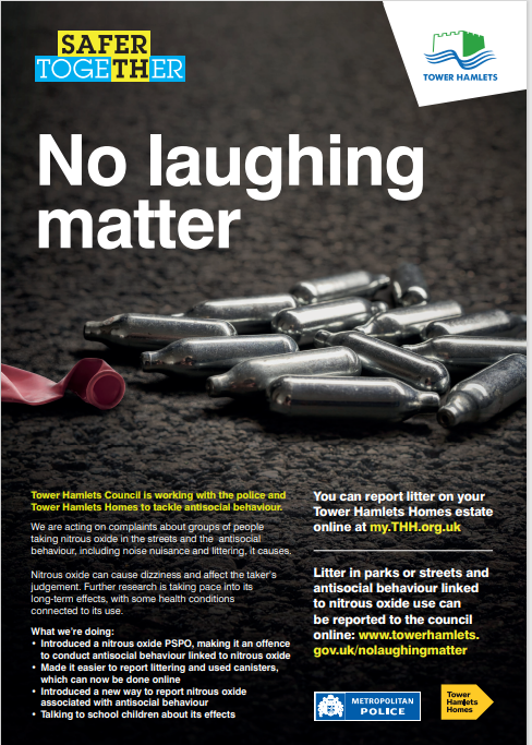 Nitrous Oxide Campaign and Awareness of the ASB Issues Surrounding its Use