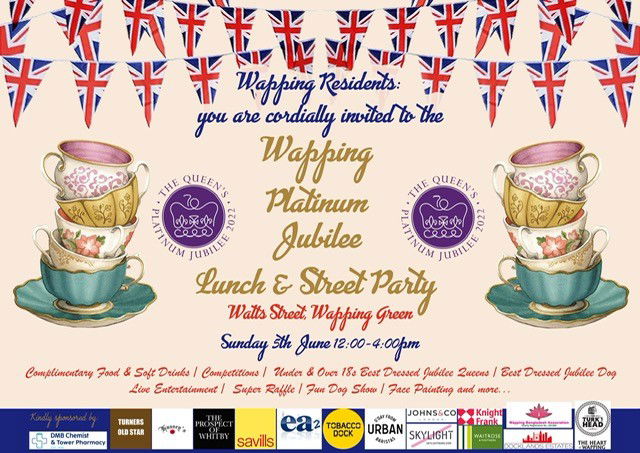 Wapping Platinum Jubilee Lunch & Street Party