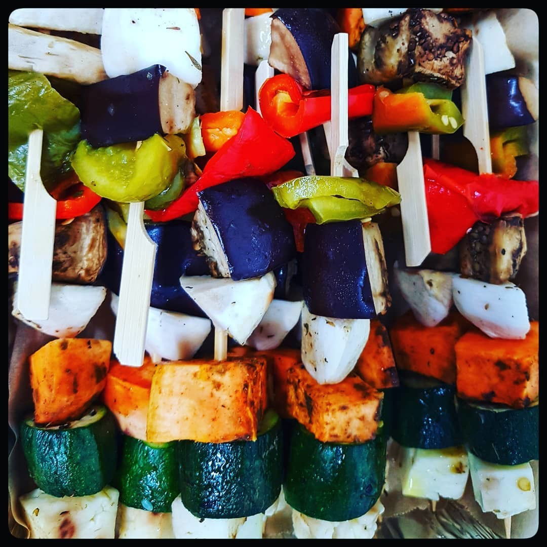 Vegetarian skewers