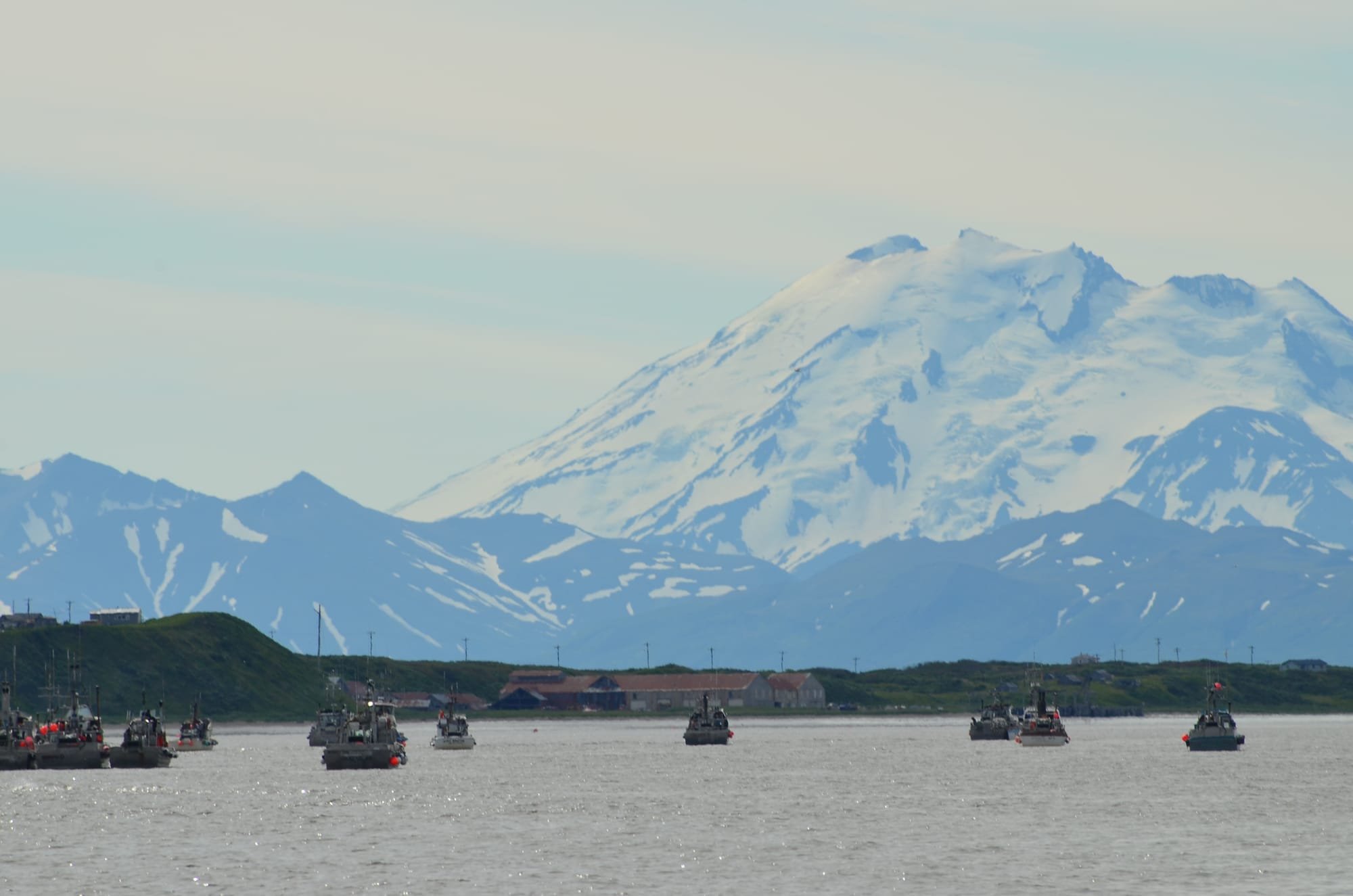 Mount Chiginagak is my favorite mountain in Alaska, It has a large presence here in the Ugsahik river district.