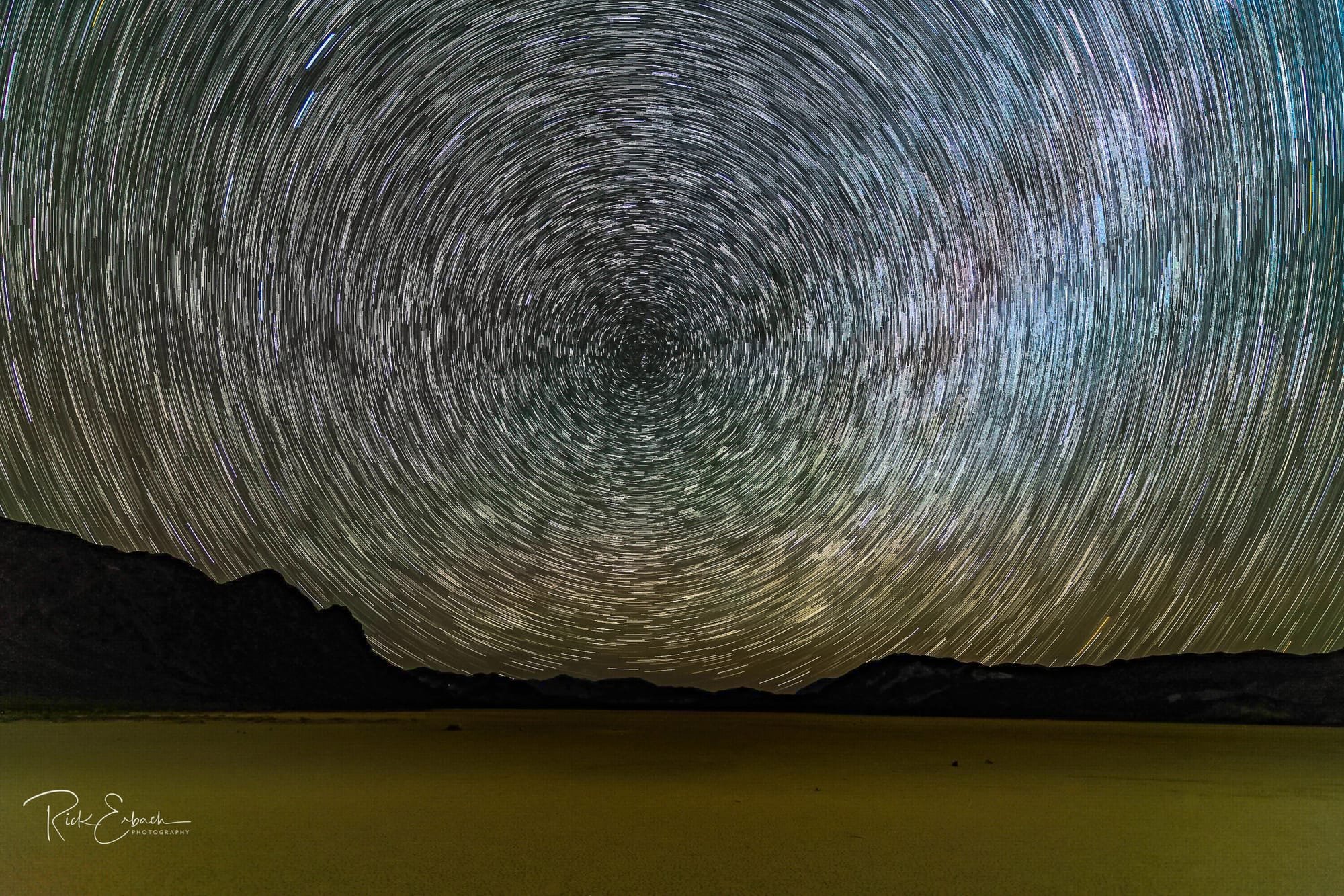 The Racetrack Playa Star Trails