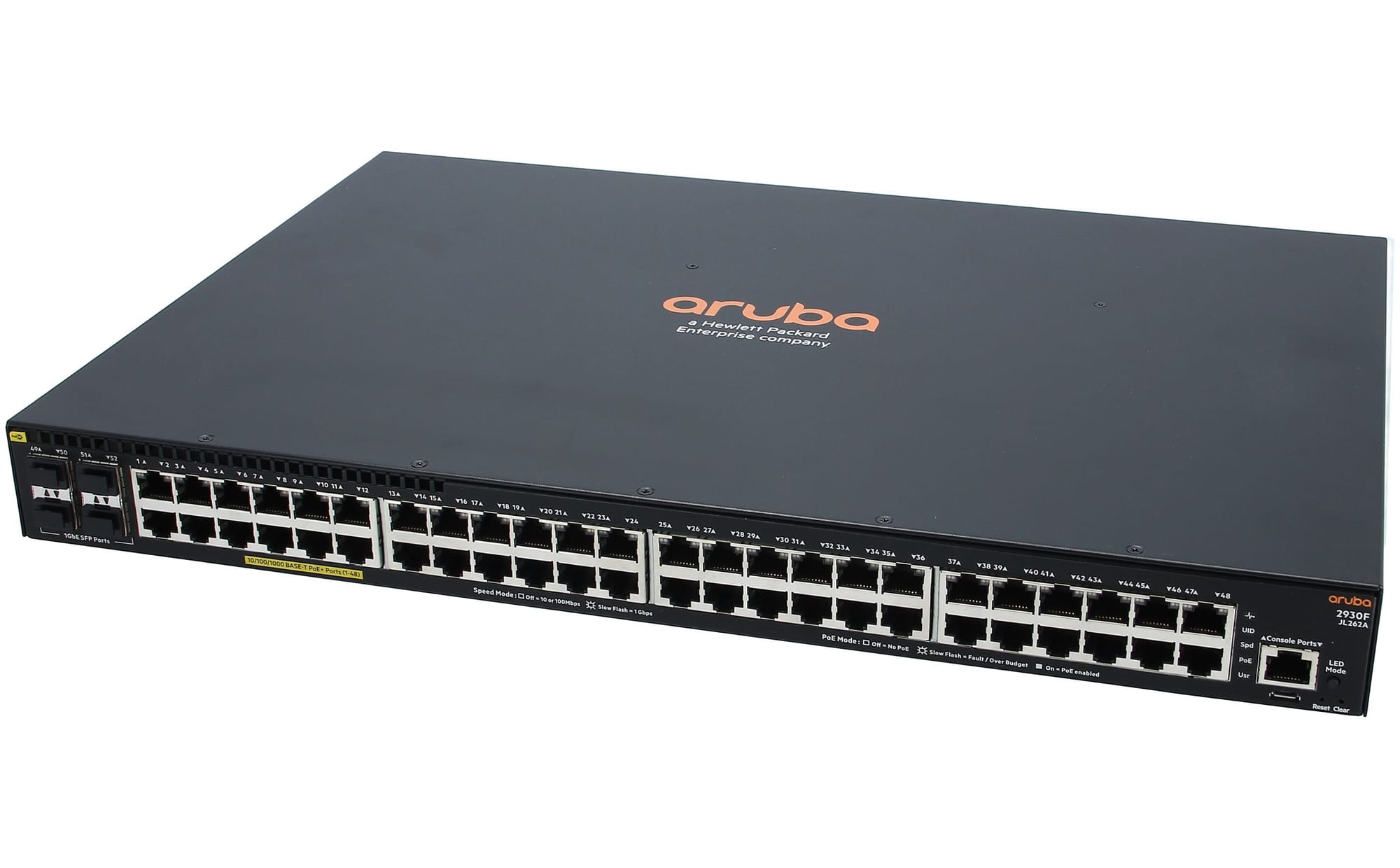 HPE Aruba 2930F 48GPoE+4SFP 740W