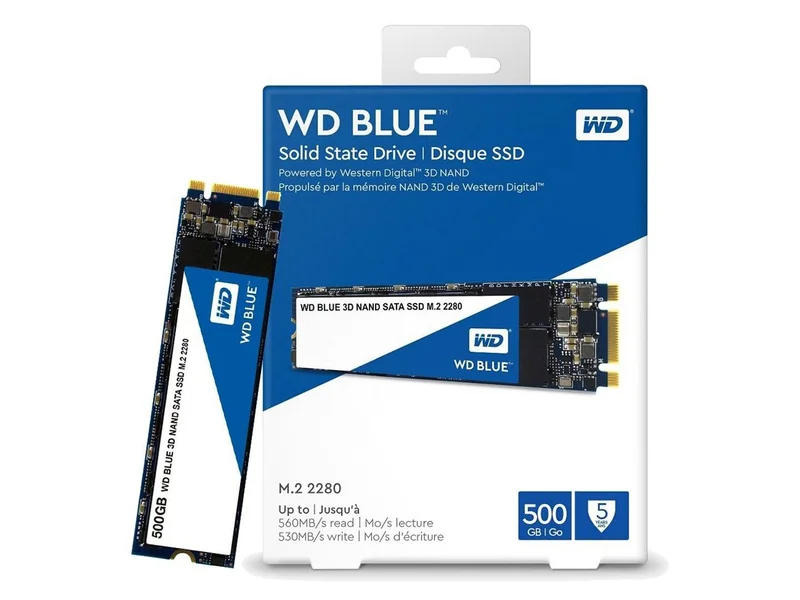 Western Digital Blue 500GB SATA SSD M2