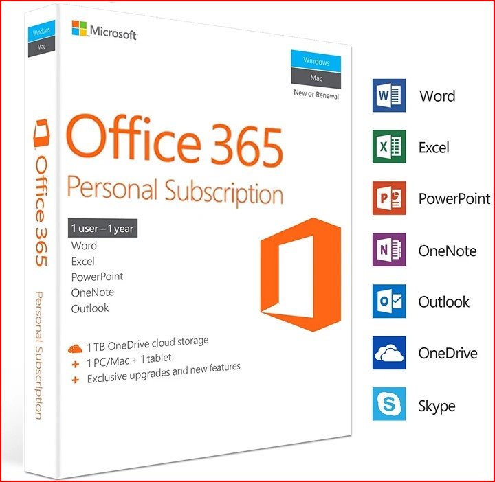 Microsoft Office 365 Pessoal - Licença 1 Ano