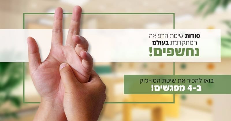 קורס סו-ג'וק בסיסי "סודות הבריאות בכפות הידיים" בתל אביב עם  כוכי גמליאלי