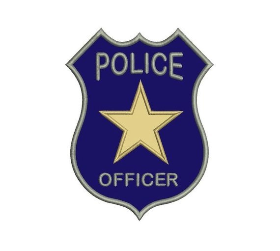 gold police badge clip art