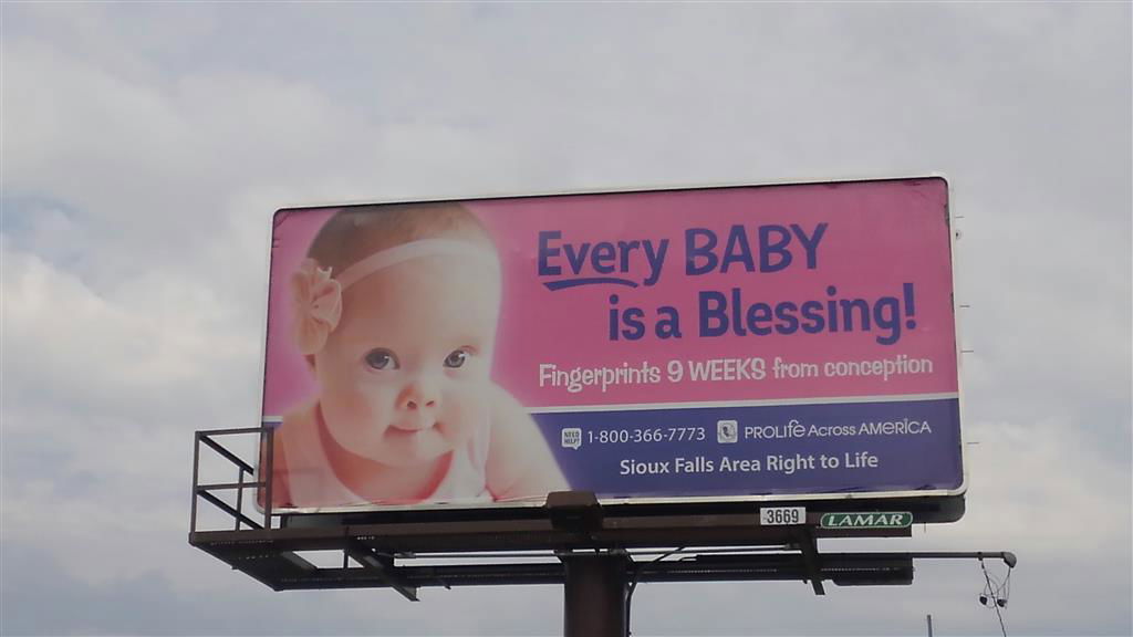 I-90 West - Designed by Pro Life Across America