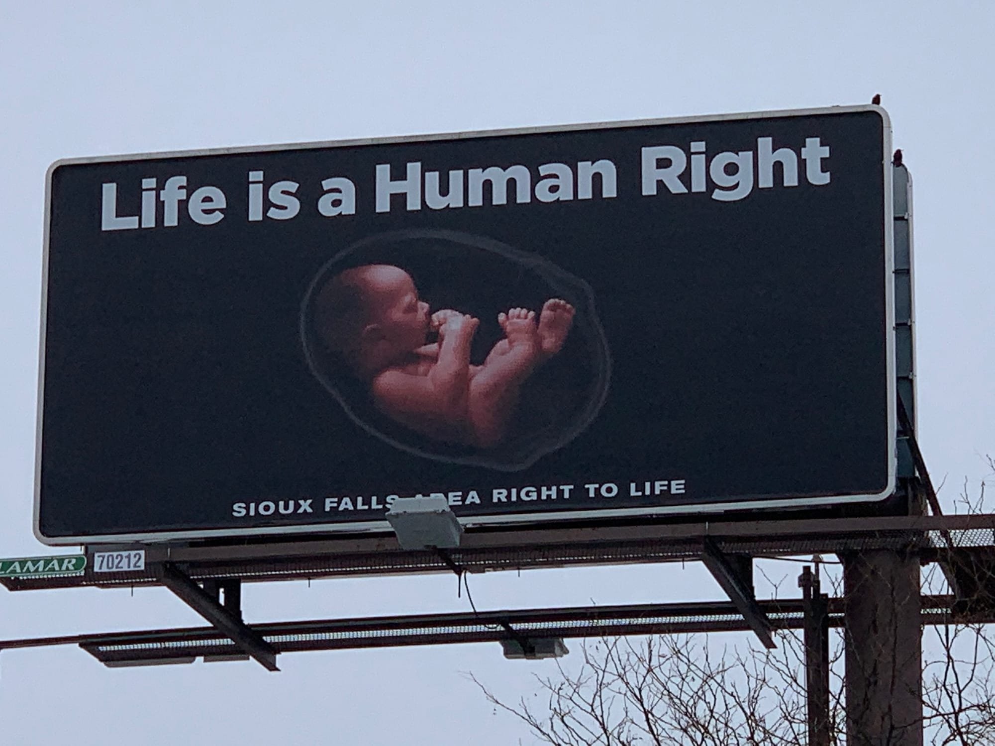 Life is a Human Right - W 10th St and I-229 Sioux FAlls